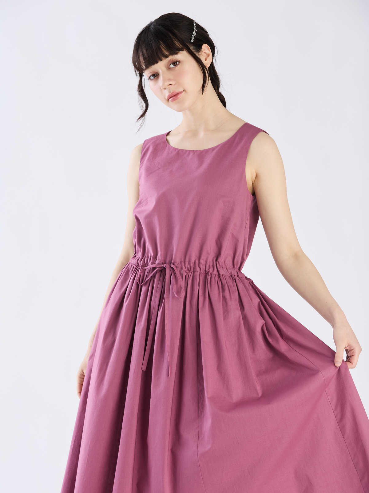 To b. by agnès b. 【Outlet】ニューロングドレス パープル