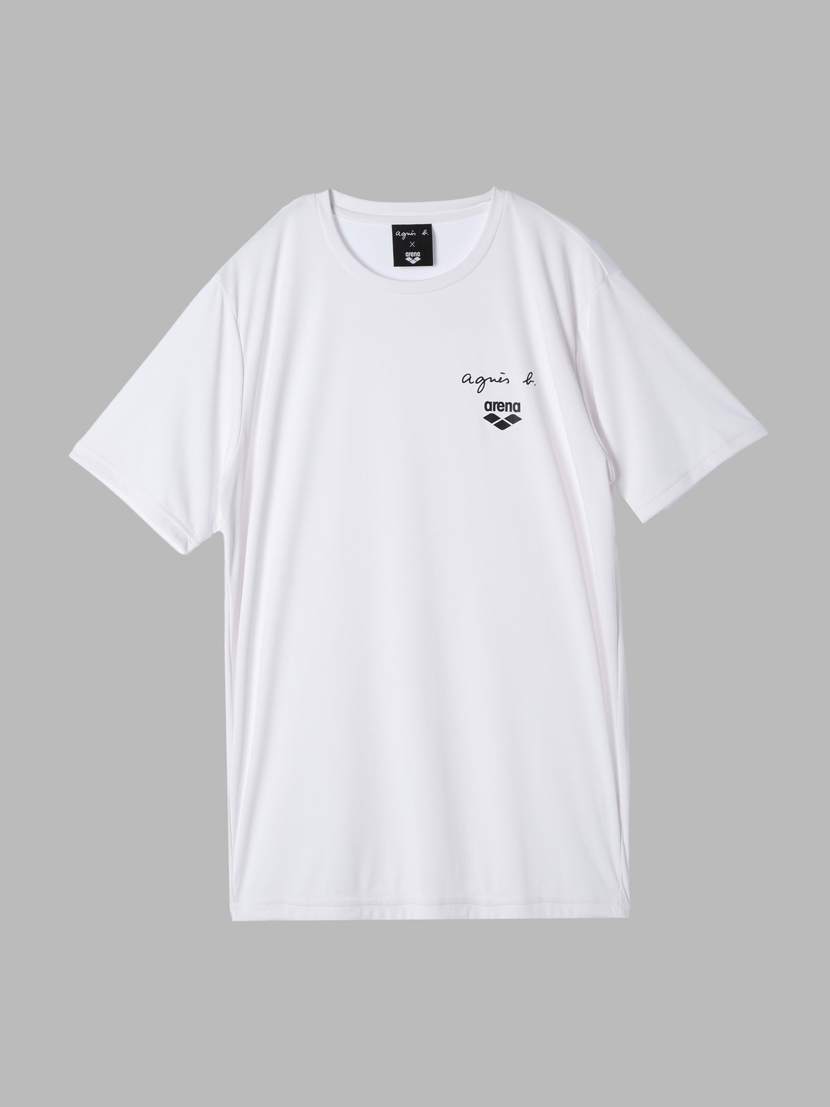 FEMME ウィメンズ agnes b. x arena 半袖 Tシャツ ホワイト