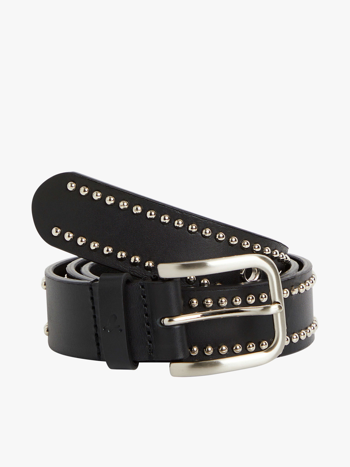 FEMME ウィメンズ レザー スタッズ ベルト ”Elora” ブラック