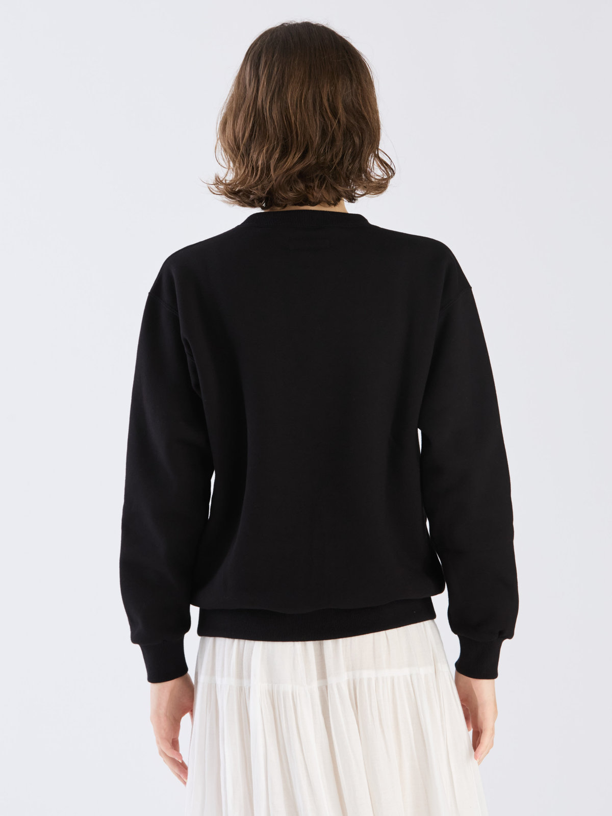 FEMME ウィメンズ 【Outlet】ロゴ プリント コットン 長袖 スウェット ブラック