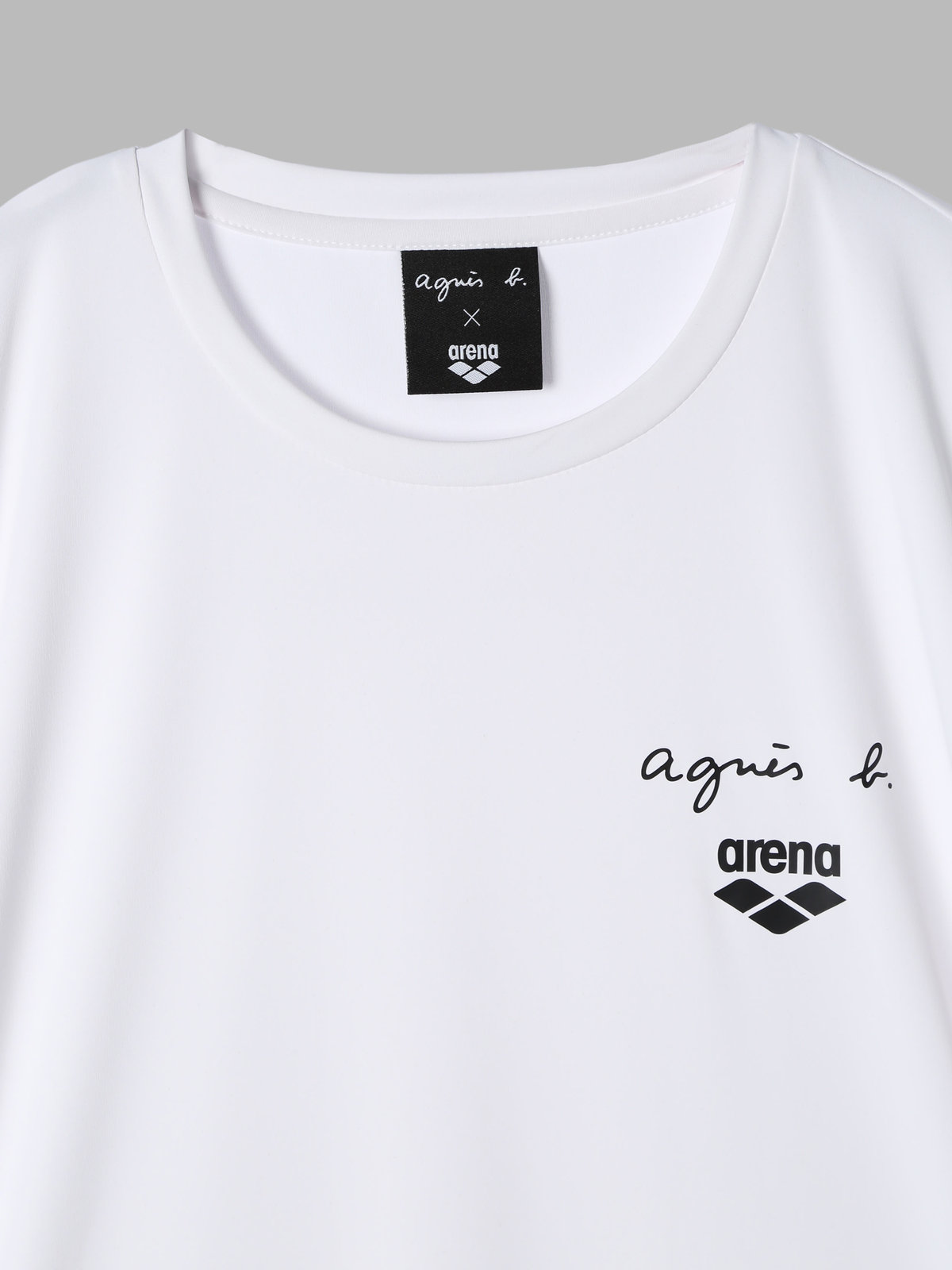 FEMME ウィメンズ agnes b. x arena 半袖 Tシャツ ホワイト