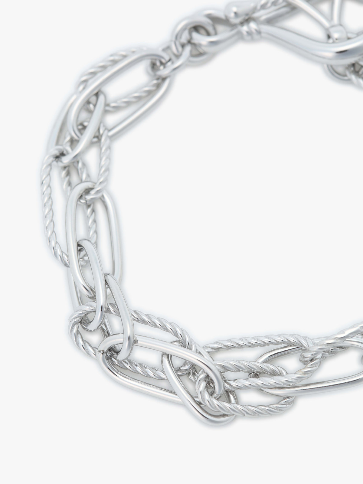 FEMME ウィメンズ  ツイスト フープ ブレスレット "Anchor Knot" シルバー