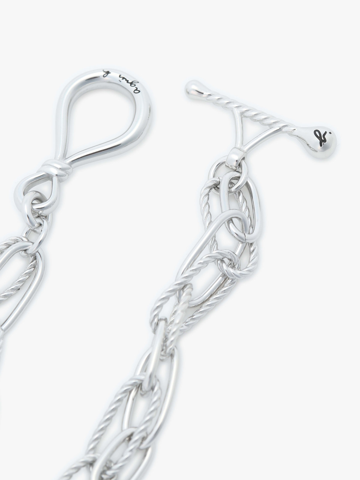 FEMME ウィメンズ  ツイスト フープ ブレスレット "Anchor Knot" シルバー