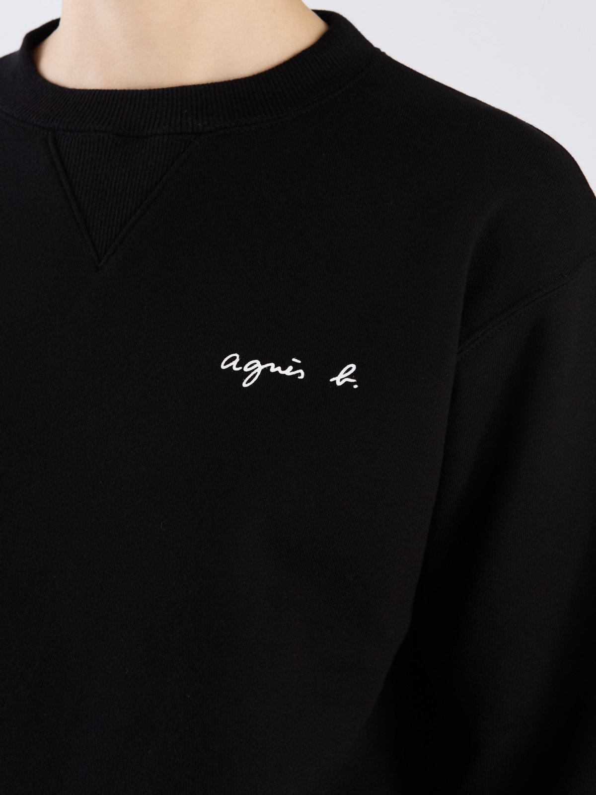 FEMME ウィメンズ 【Outlet】ロゴ プリント コットン 長袖 スウェット ブラック