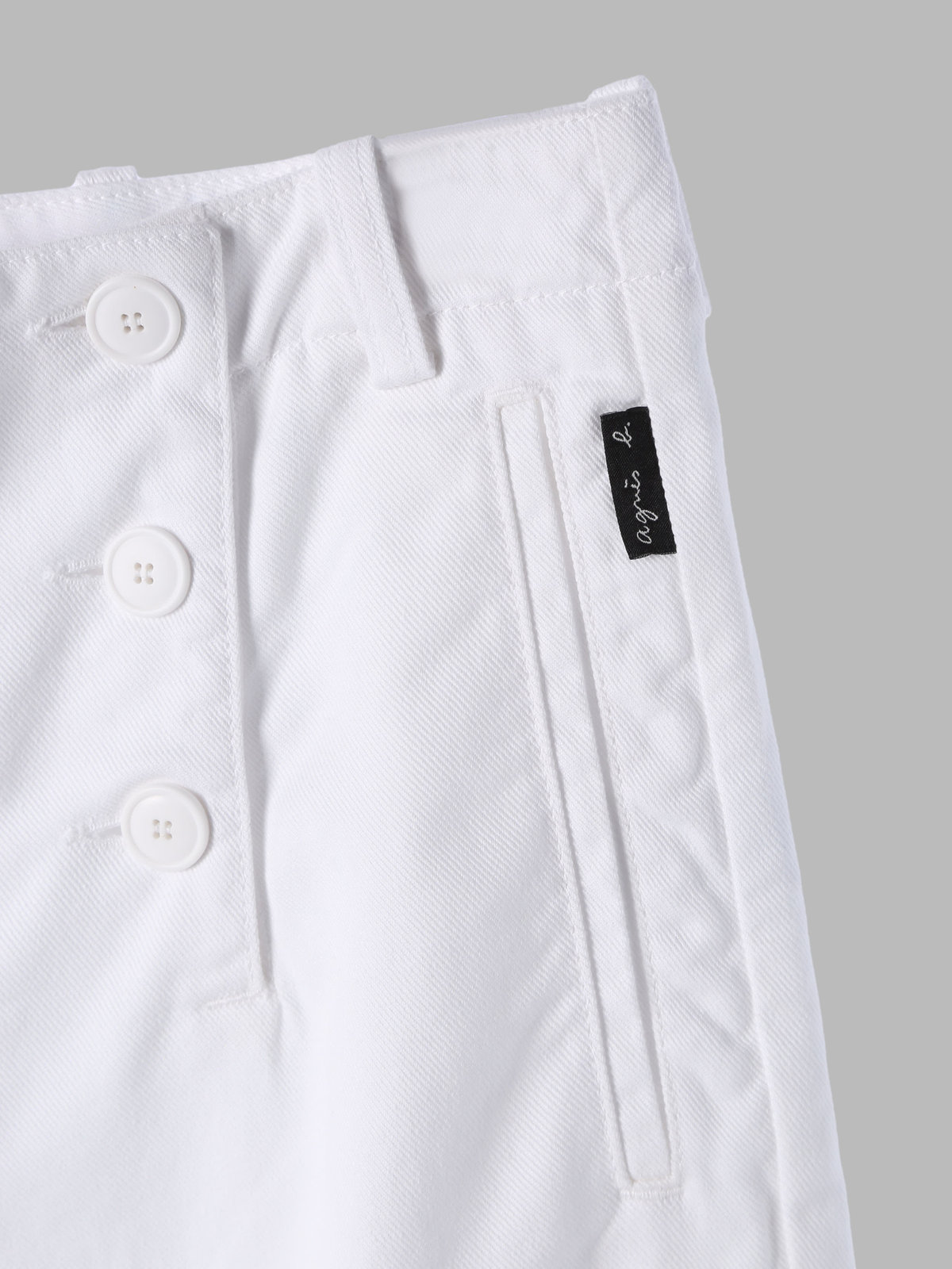 HOMME メンズ メンズ コットン ギャバジン パンツ "Marin" ホワイト
