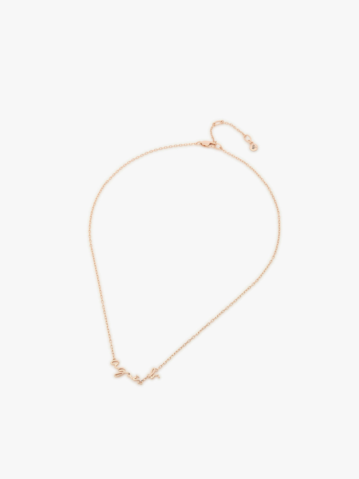 FEMME ウィメンズ ロゴ ネックレス ピンクベージュ
