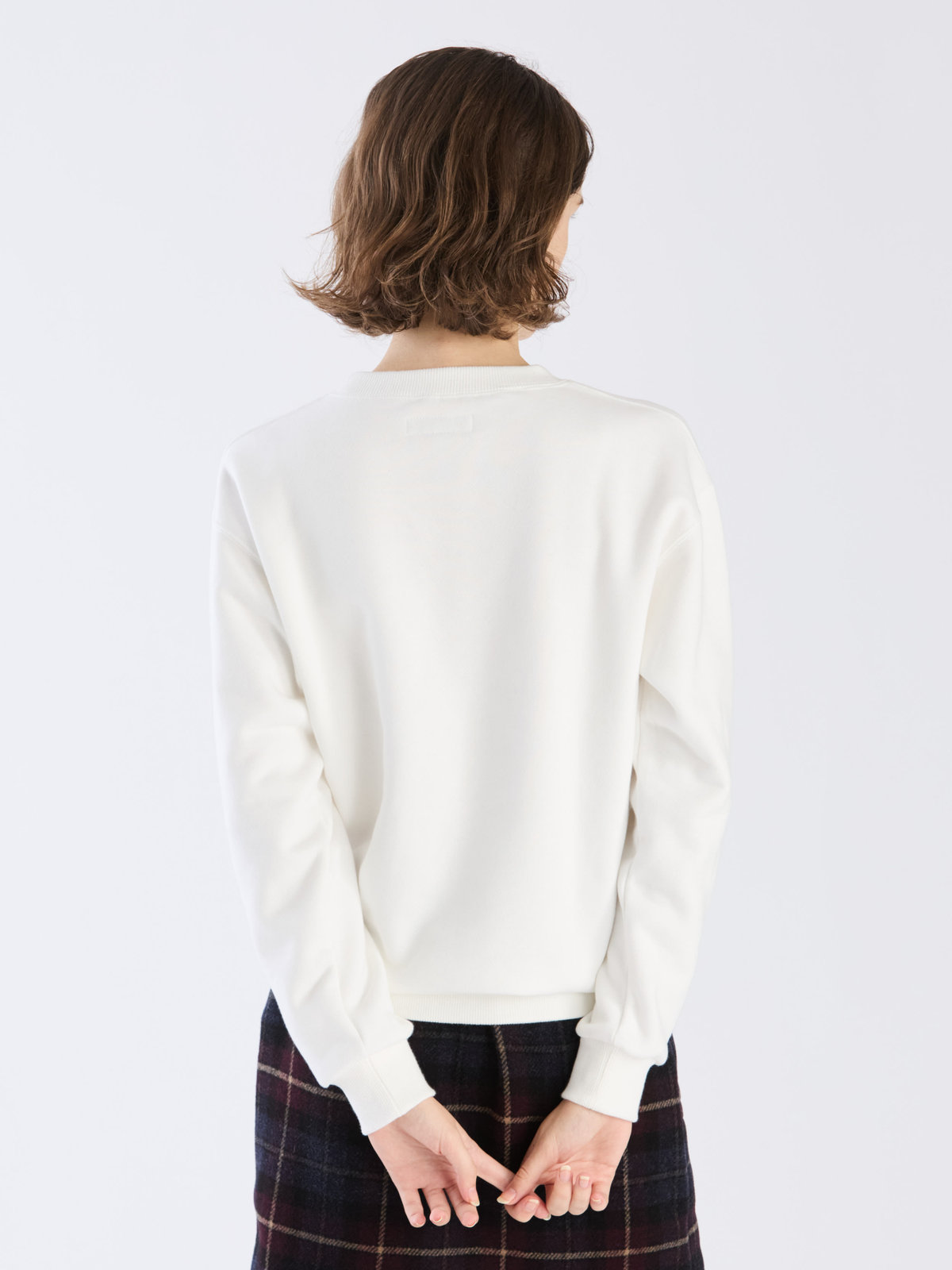 FEMME ウィメンズ 【Outlet】ロゴ プリント コットン 長袖 スウェット ホワイト