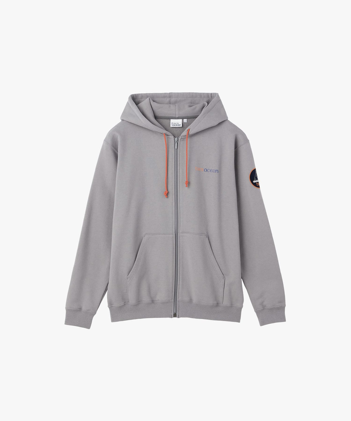 FEMME ウィメンズ TARA オーガニックコットン 長袖 ジップアップフーディ グレー