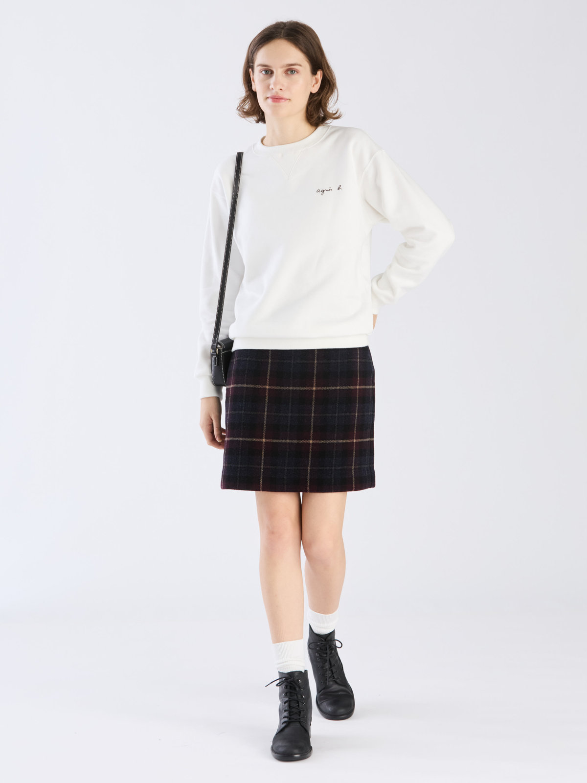 FEMME ウィメンズ 【Outlet】ロゴ プリント コットン 長袖 スウェット ホワイト