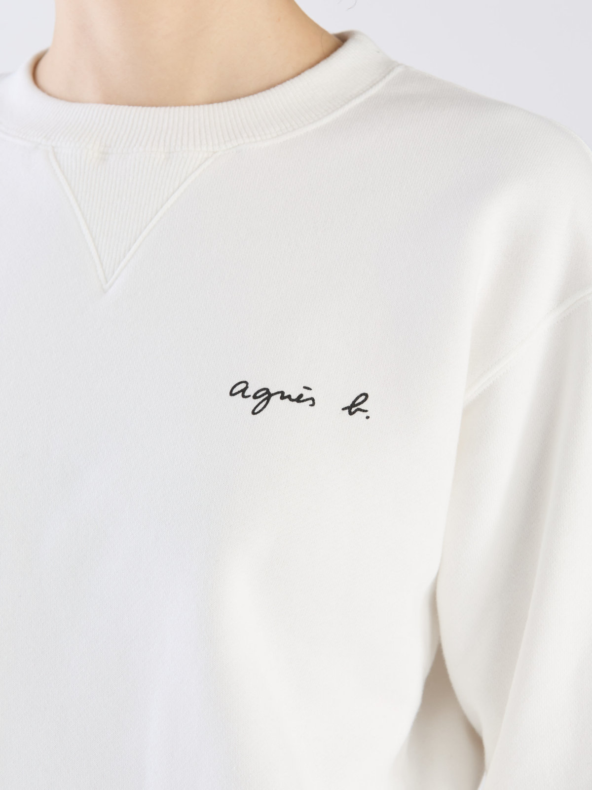 FEMME ウィメンズ 【Outlet】ロゴ プリント コットン 長袖 スウェット ホワイト