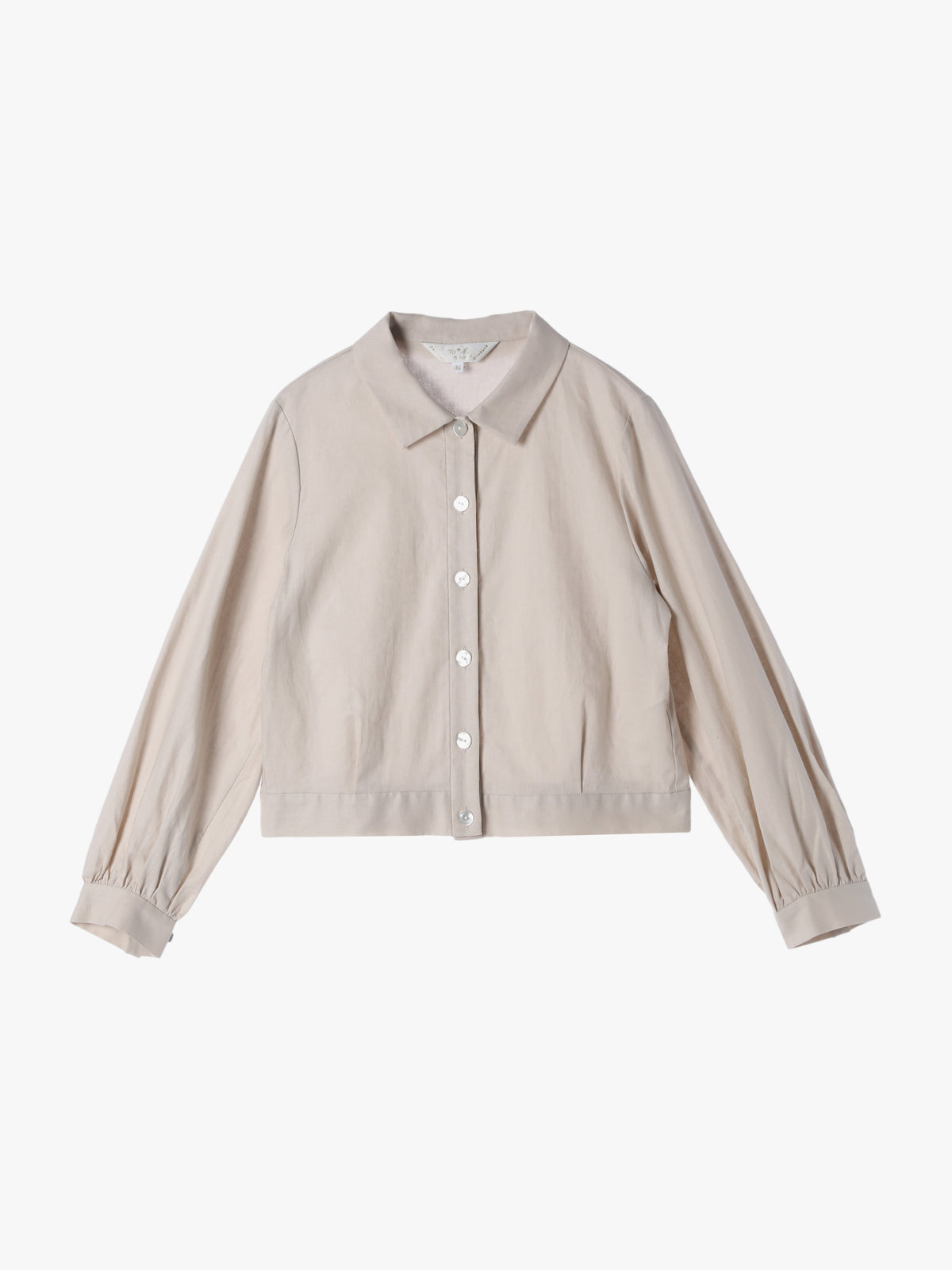 To b. by agnès b. 【Outlet】コットンリネンポプリンジャケット ベージュ