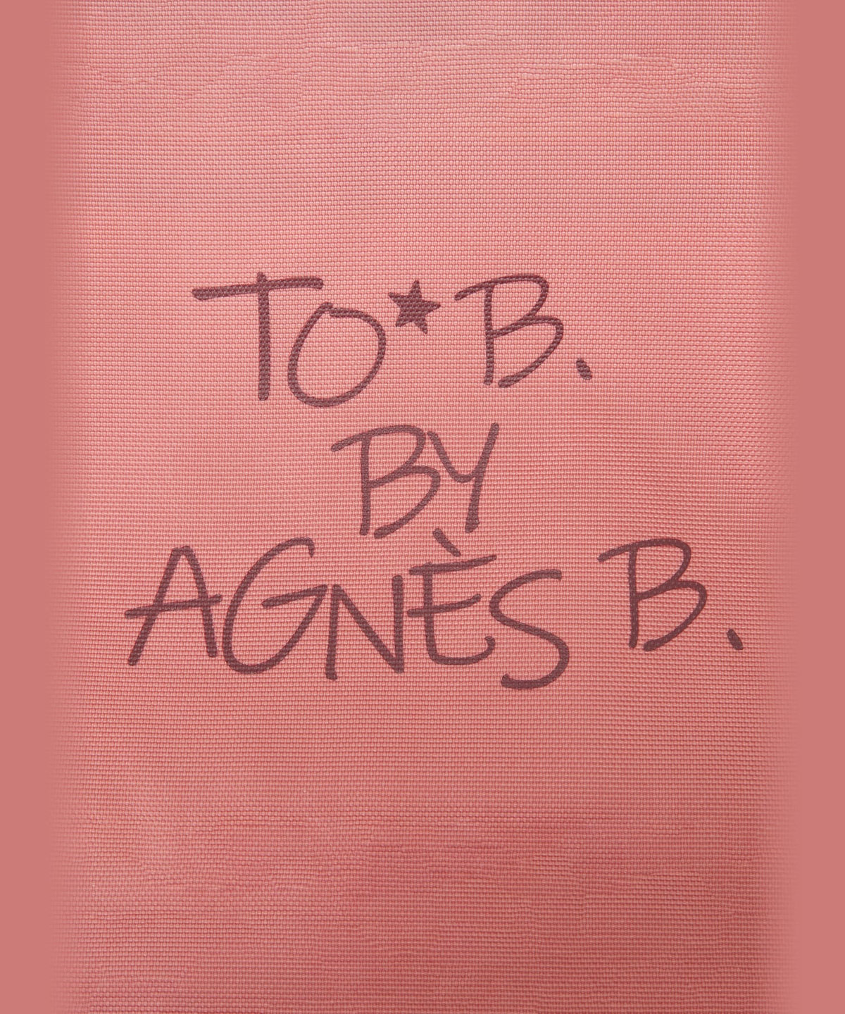 To b. by agnès b. マルチカラー ロゴ ポーチ ピンク