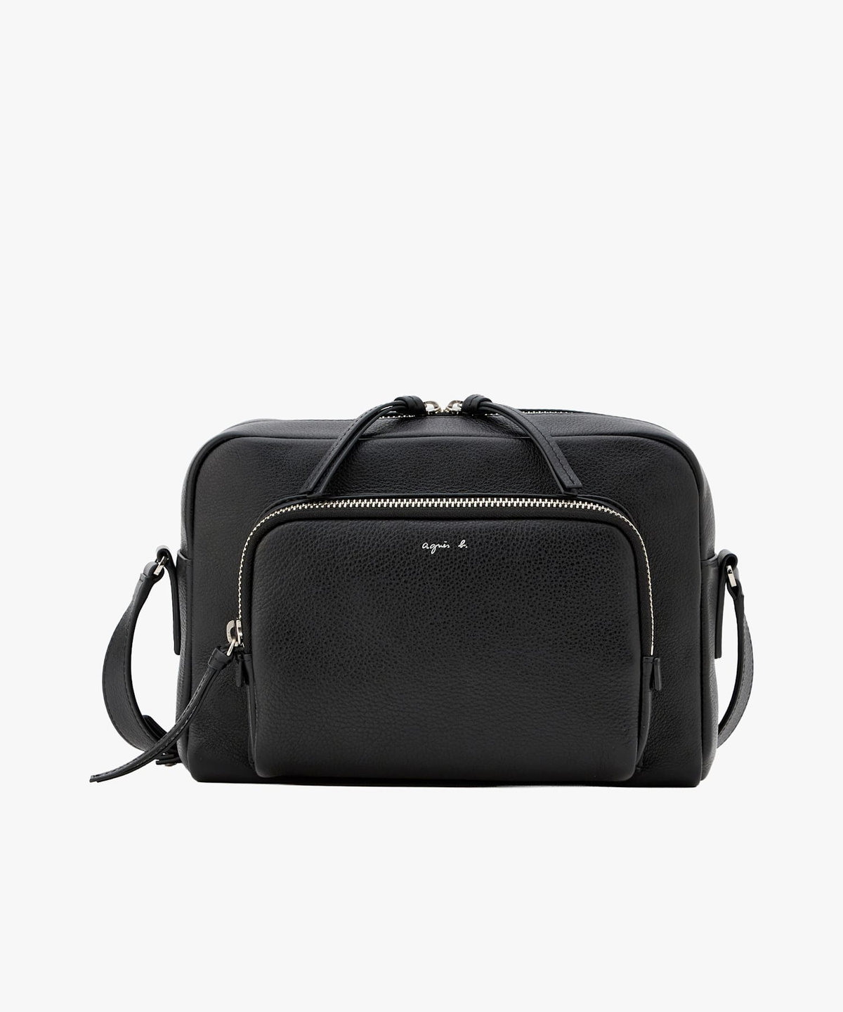 美品♡アニエスベー ショルダーバッグ ラージ カメラバッグ アンジェル レザー agnes b.（アニエスベー） ショルダーバッグ バッグ レザー ラージ