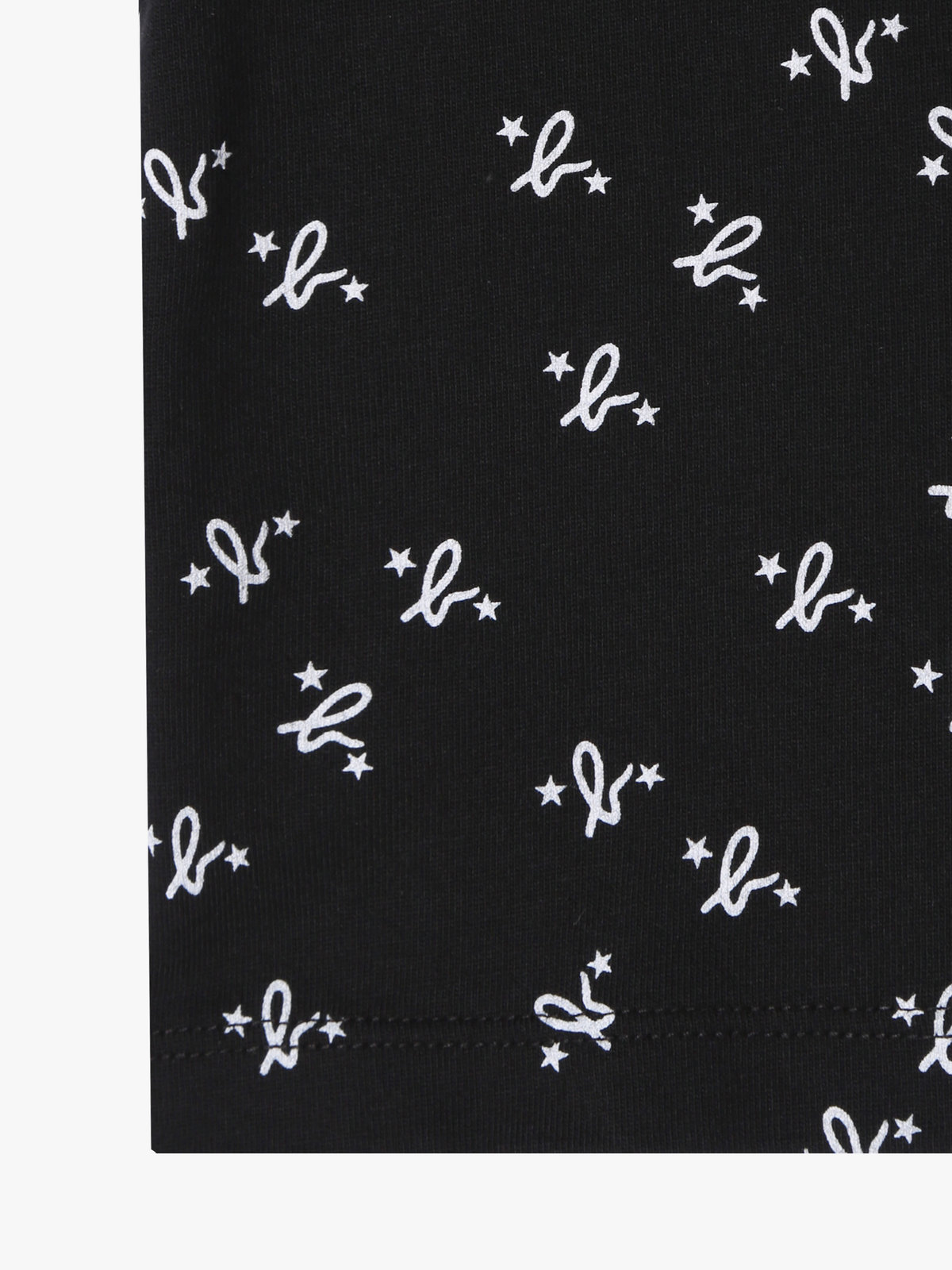 ENFANT ベビー ベビー 総柄プリント オーガニックコットン 長袖Tシャツ ブラック