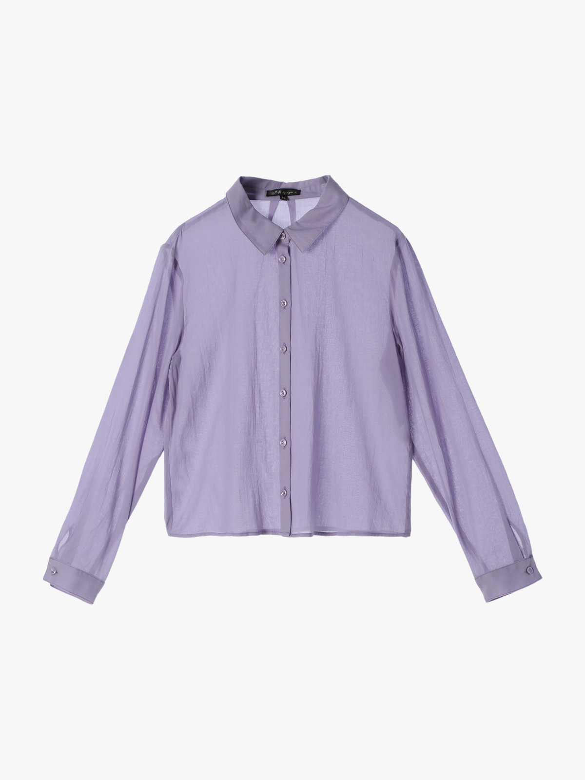 To b. by agnès b. 【Outlet】シアー コットン ロングスリーブ シャツ パープル系その他