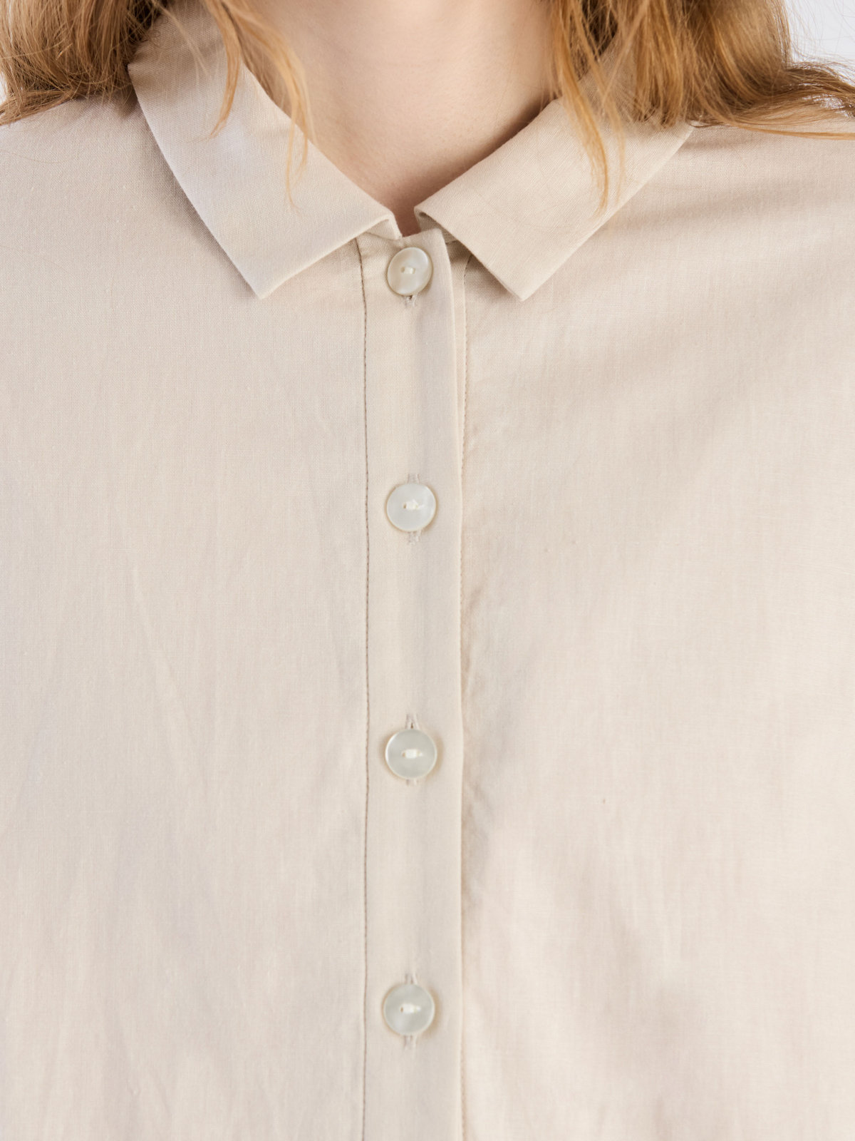 To b. by agnès b. 【Outlet】コットンリネンポプリンジャケット ベージュ