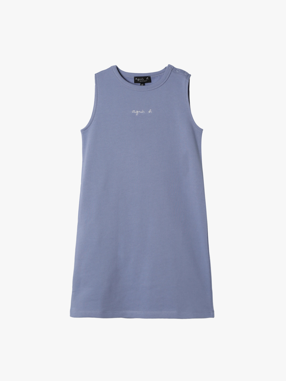 ENFANT ガールズ キッズ ロゴ コットン ノースリーブ ワンピース "Fily" ブルー系その他