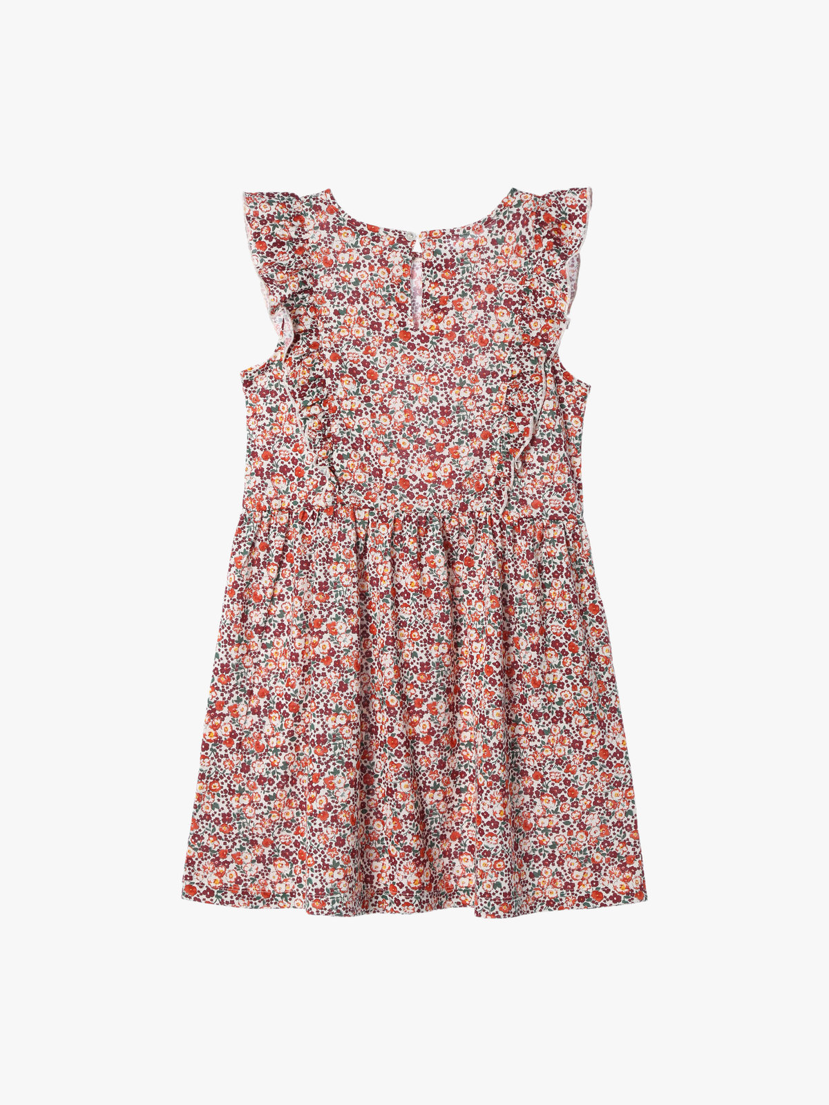 ENFANT ガールズ 【Outlet】キッズ フラワープリント コットン ノースリーブ ワンピース レッド系その他