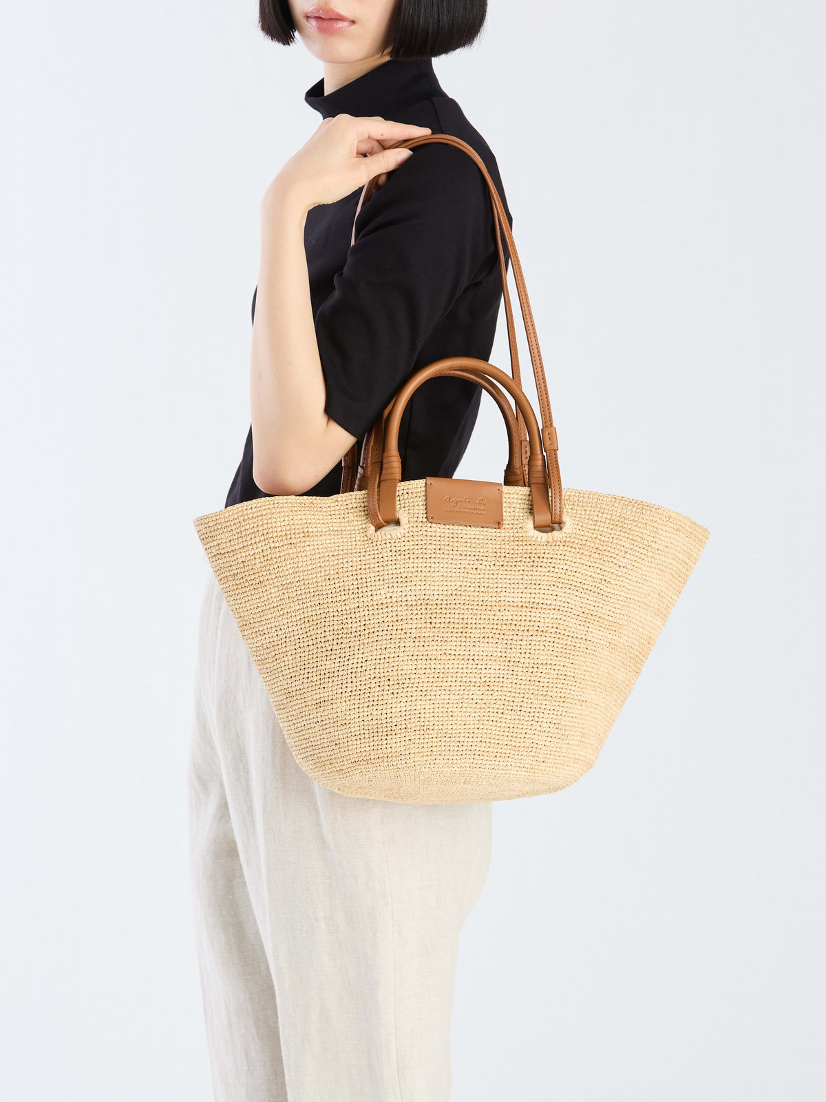 VOYAGE ウィメンズ バッグ＆ウォレット ラフィア 2wayトートバッグ YAX08-01 キャメル