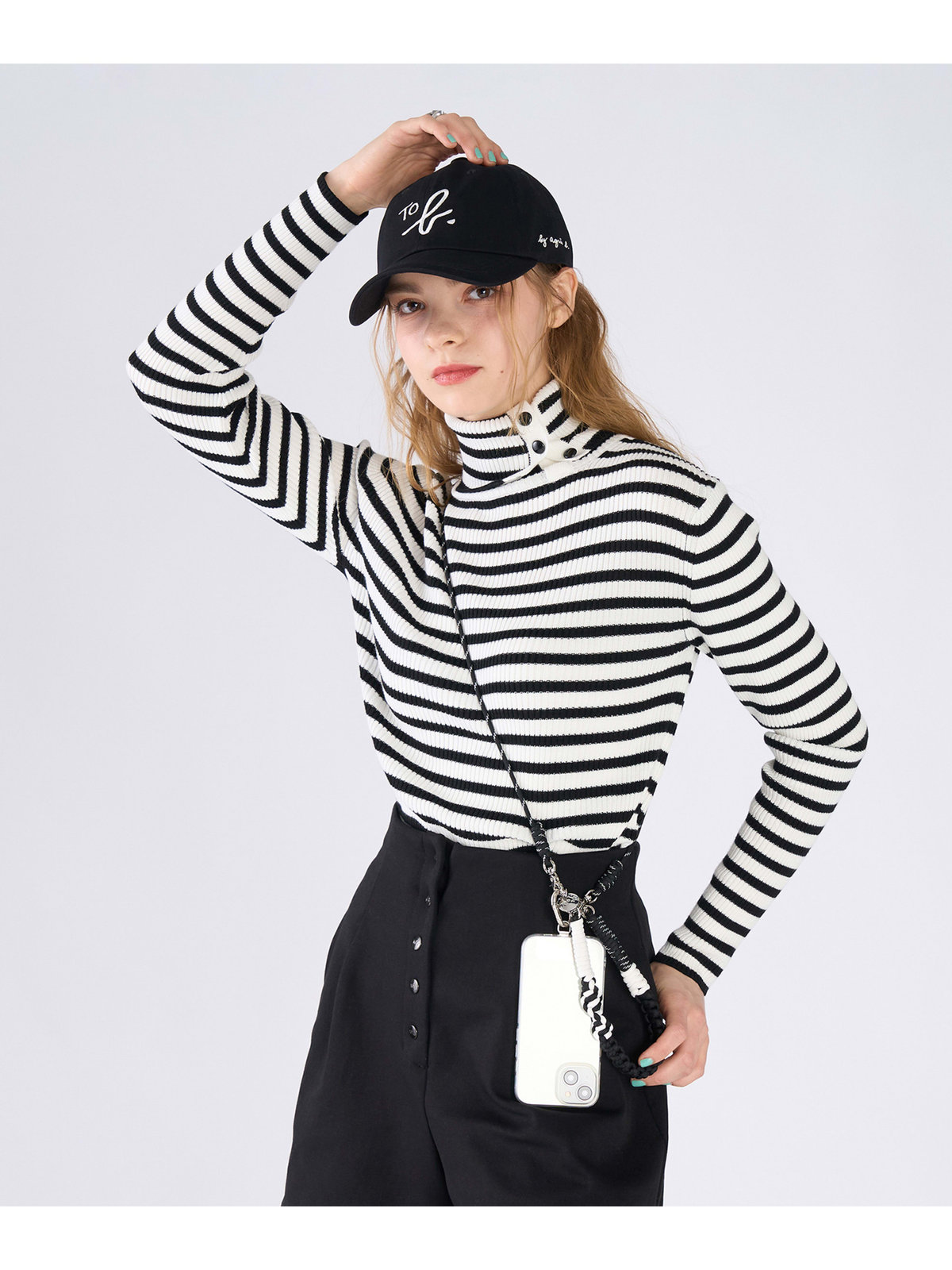 To b. by agnès b. マルチカラー モバイルストラップ セット ブラック