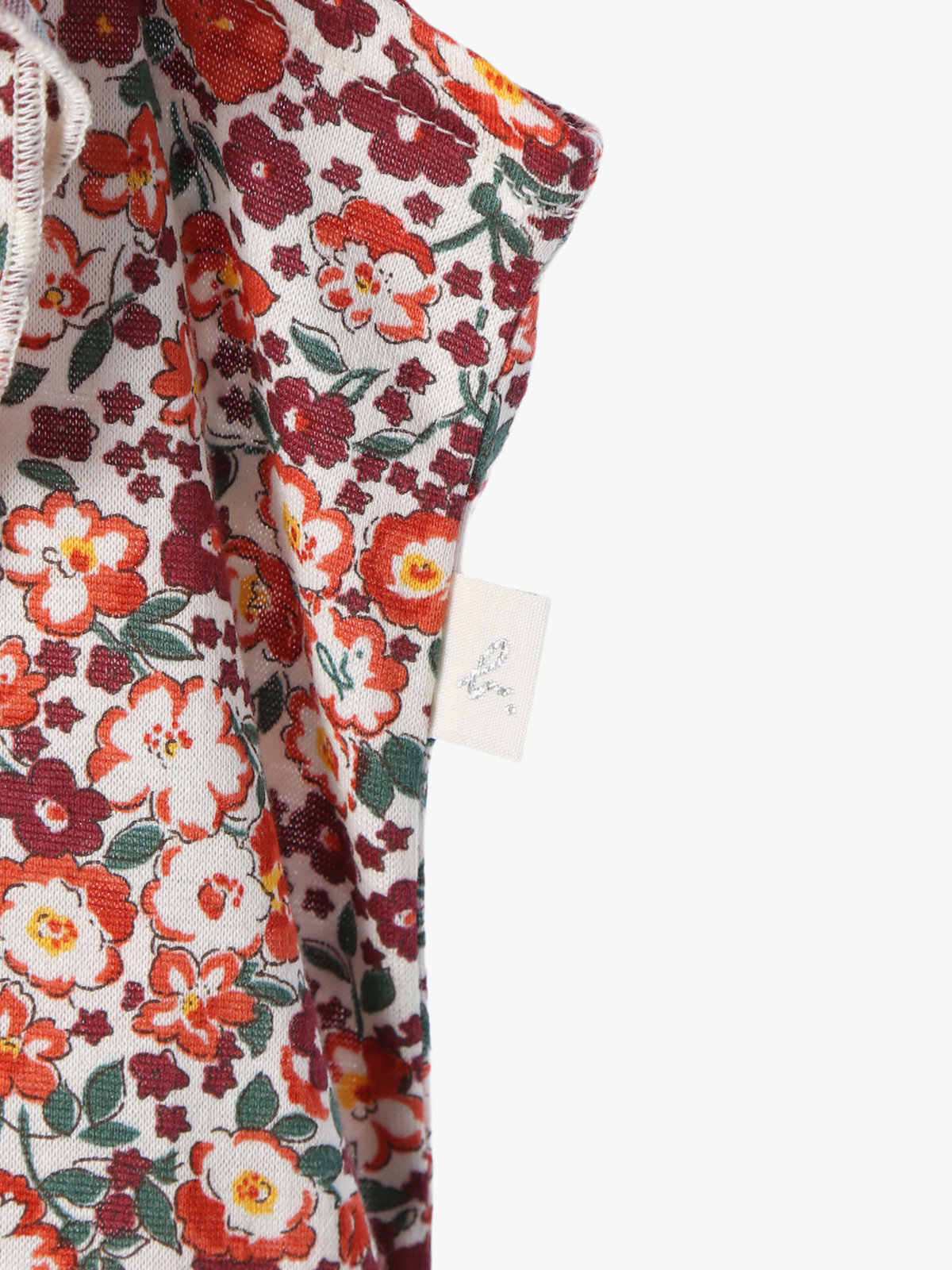 ENFANT ガールズ 【Outlet】キッズ フラワープリント コットン ノースリーブ ワンピース レッド系その他