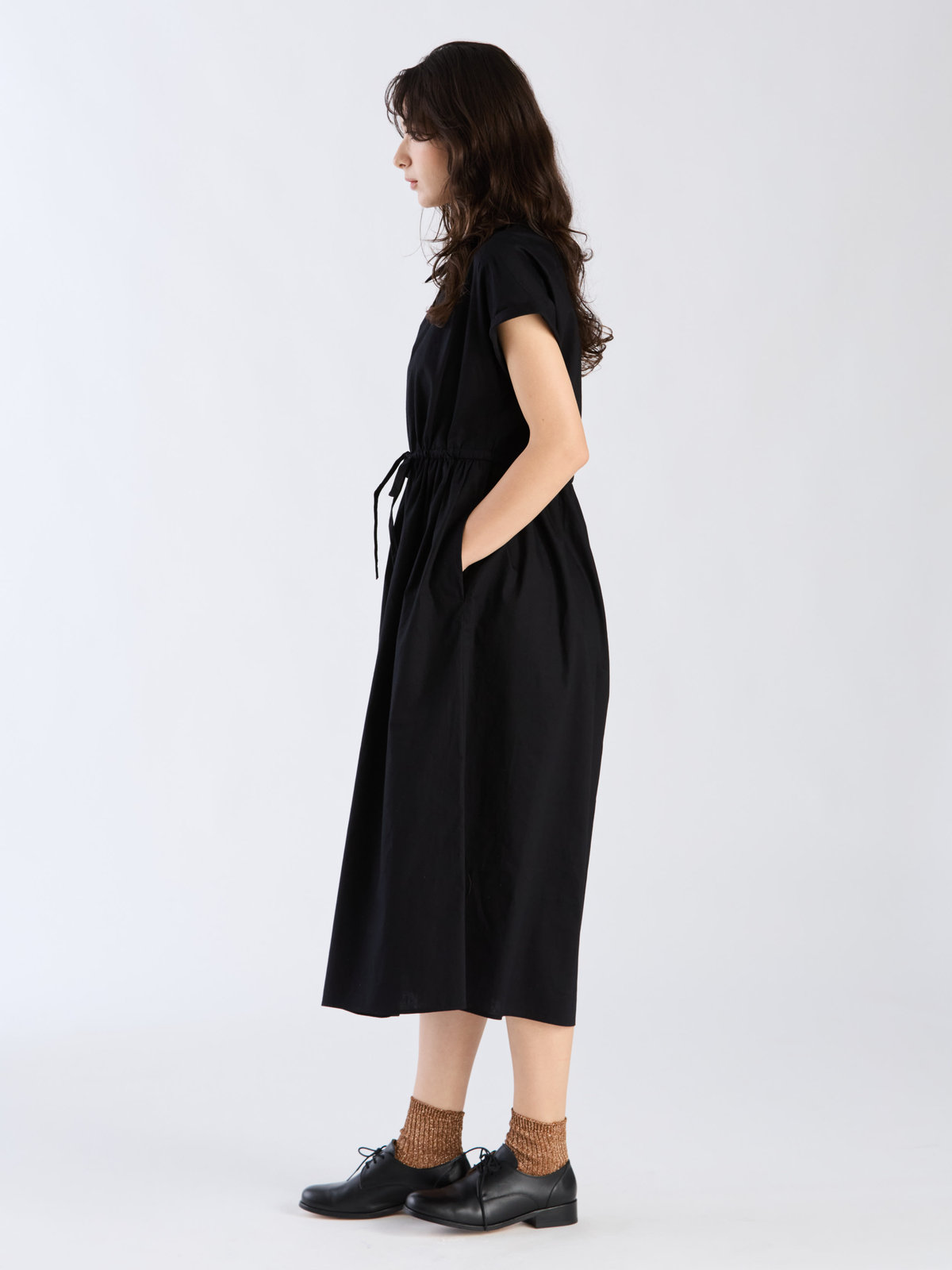 To b. by agnès b. コットン レディ ドレス ブラック