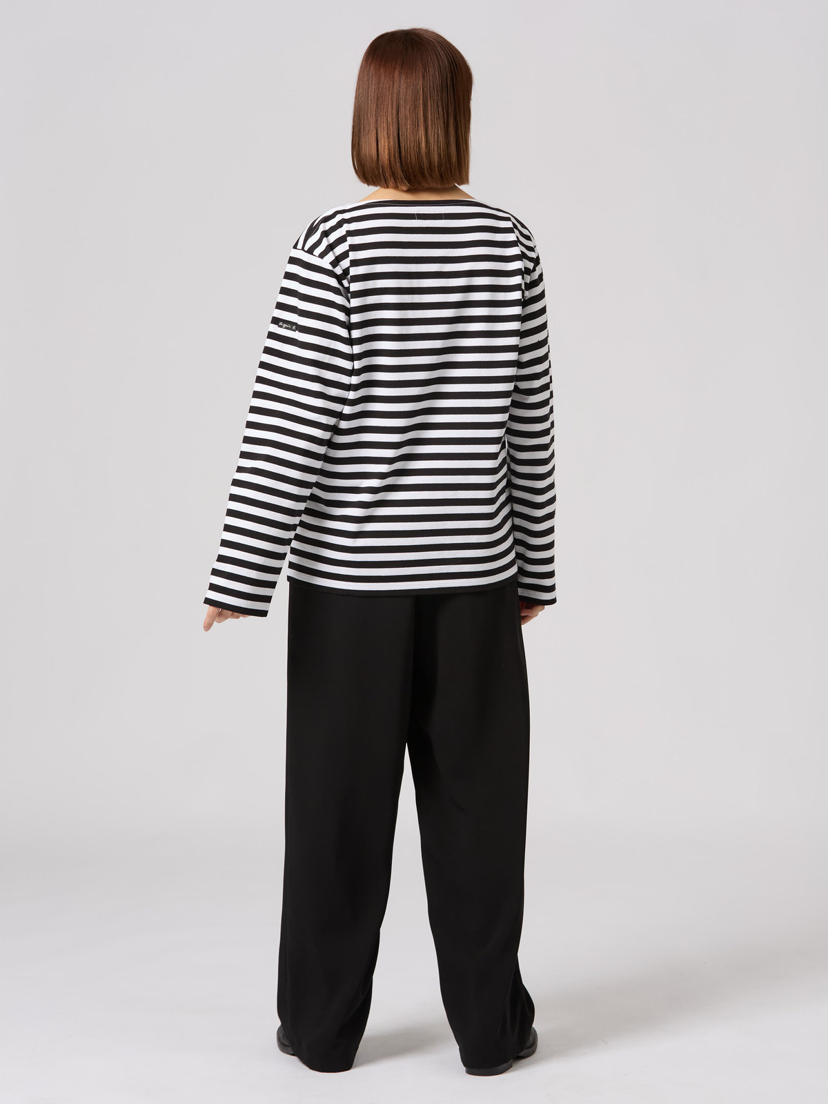 FEMME ウィメンズ 【Outlet】WEB限定 J008 ボーダーTシャツ ホワイト×ブラック