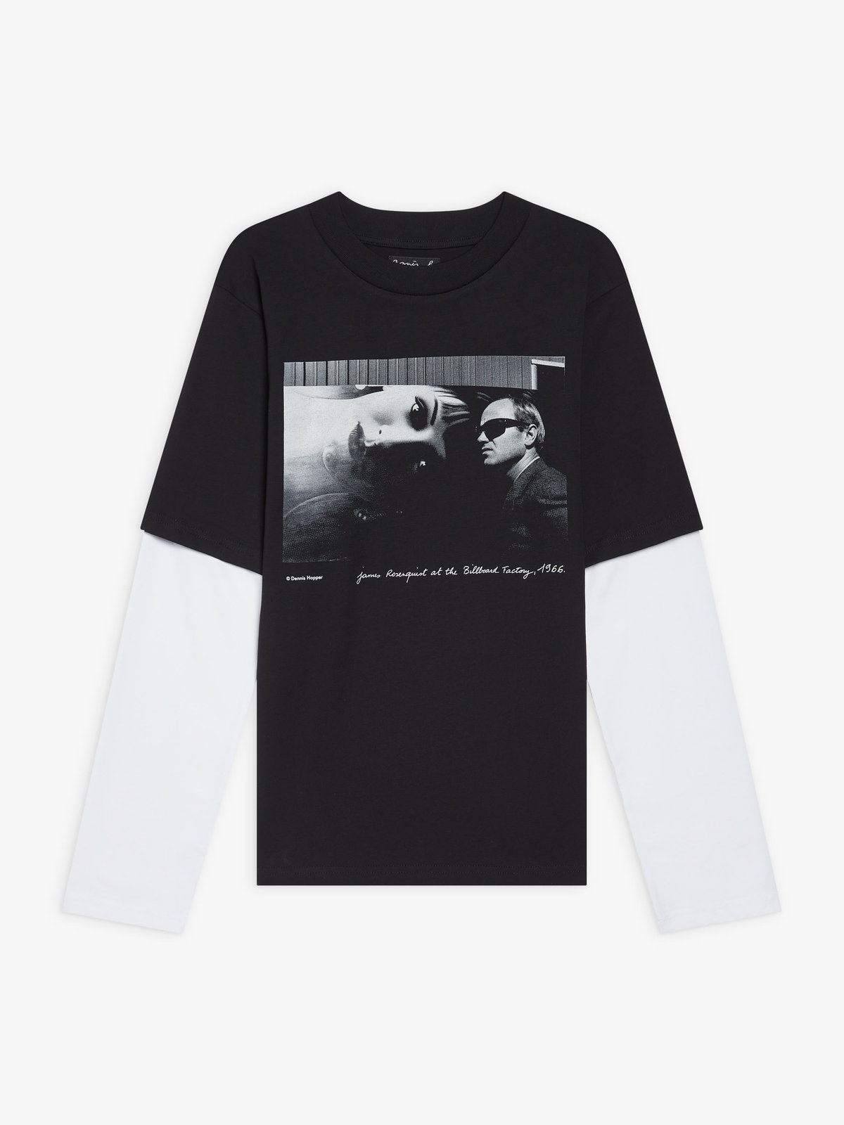 FEMME ウィメンズ SEW3 TS DBLE アーティストTシャツ Dennis hopper ブラック