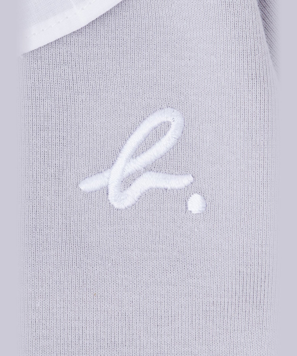 ENFANT ベビー ベビー "b." ロゴ コットン 長袖 コンビネゾン グレー