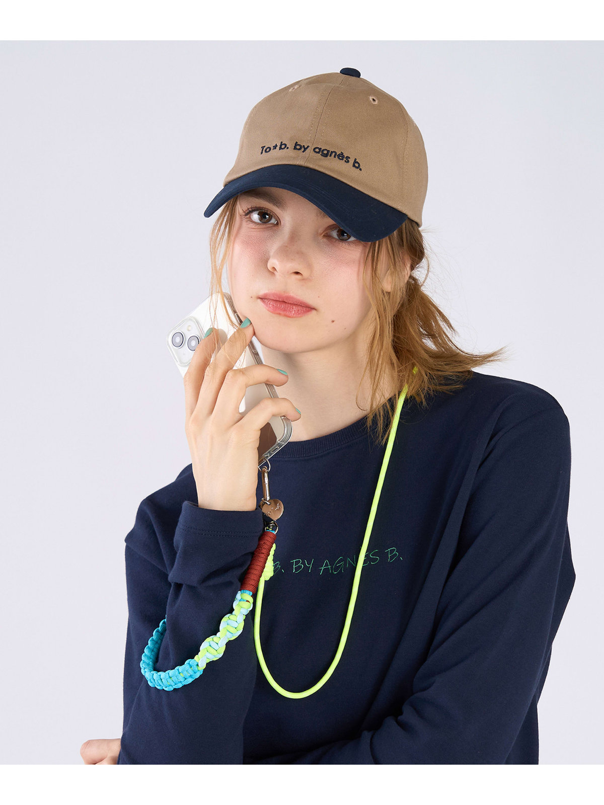 To b. by agnès b. マルチカラー モバイルストラップ セット イエロー