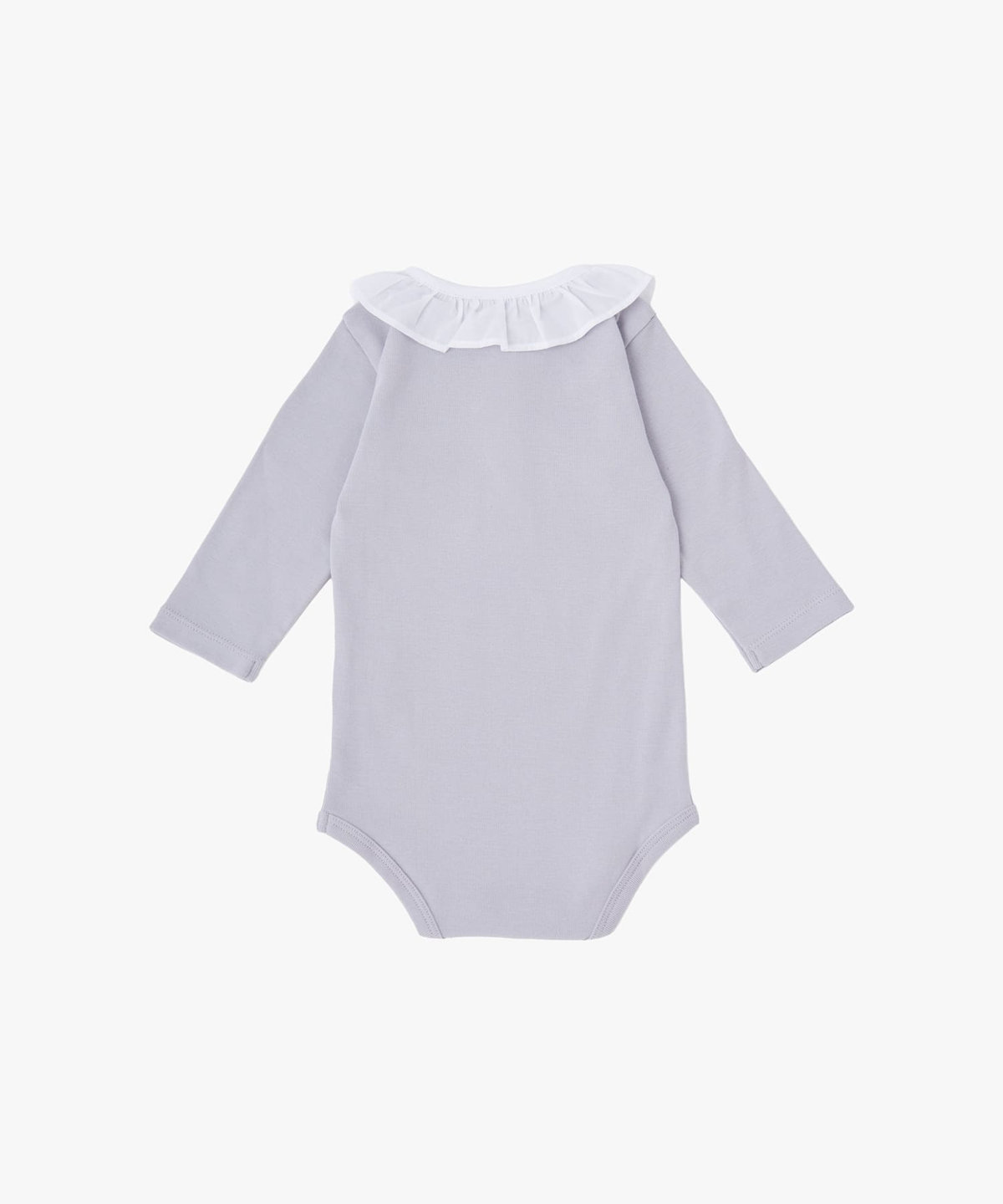 ENFANT ベビー ベビー "b." ロゴ コットン 長袖 コンビネゾン グレー