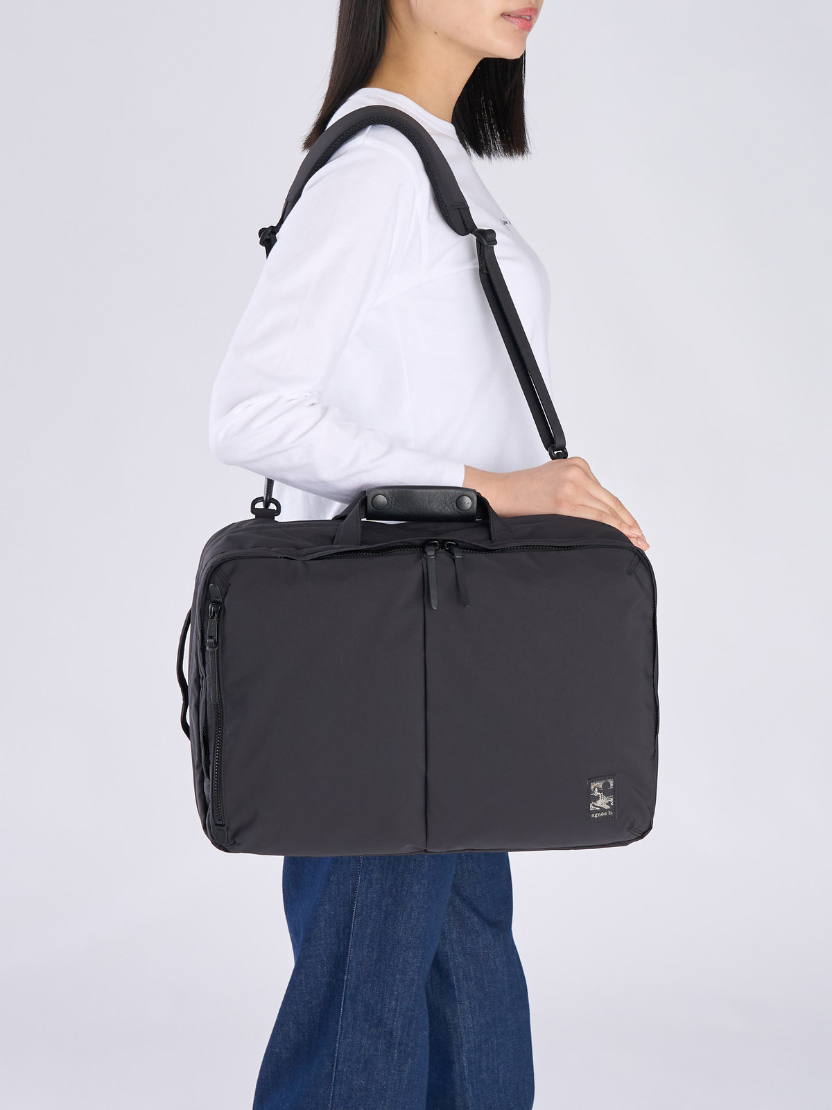 VOYAGE メンズ バッグ＆ウォレット ナイロン 3way PCケース ”Trip”  ZAH01-01 ブラック