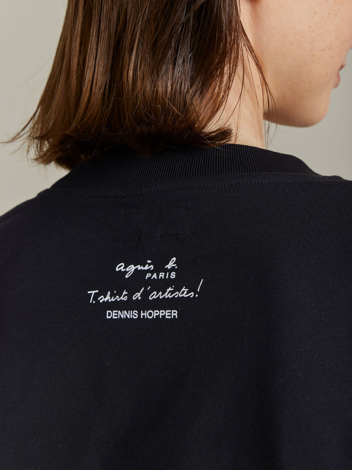 FEMME ウィメンズ SEW3 TS DBLE アーティストTシャツ Dennis hopper ブラック