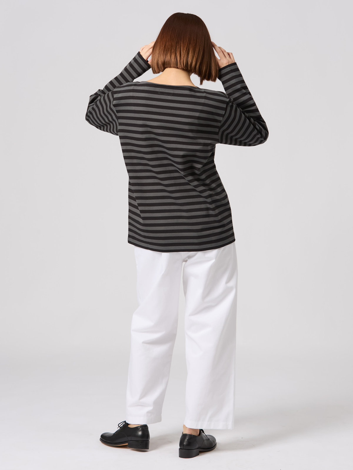 FEMME ウィメンズ 【Outlet】WEB限定 J008 ボーダーTシャツ グレー系その他