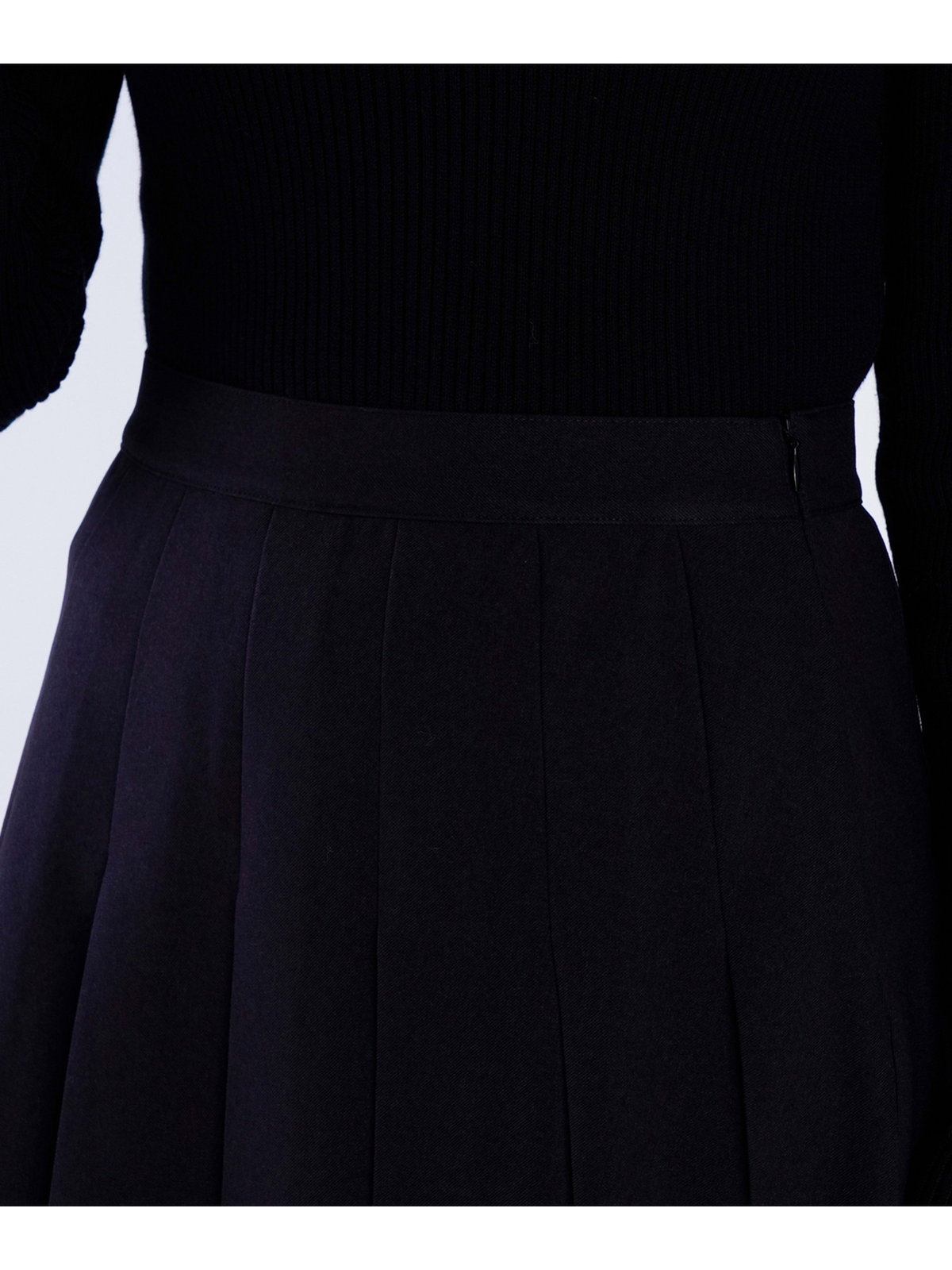 To b. by agnès b. プリーツ ミニスカート ブラック