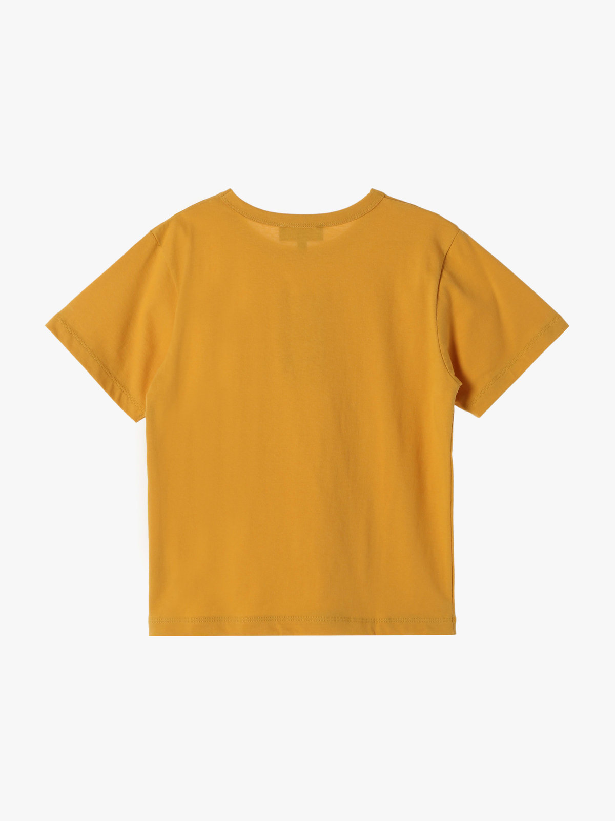 ENFANT ユニセックス キッズ ロゴ コットン 半袖 Tシャツ Agneau マスタード