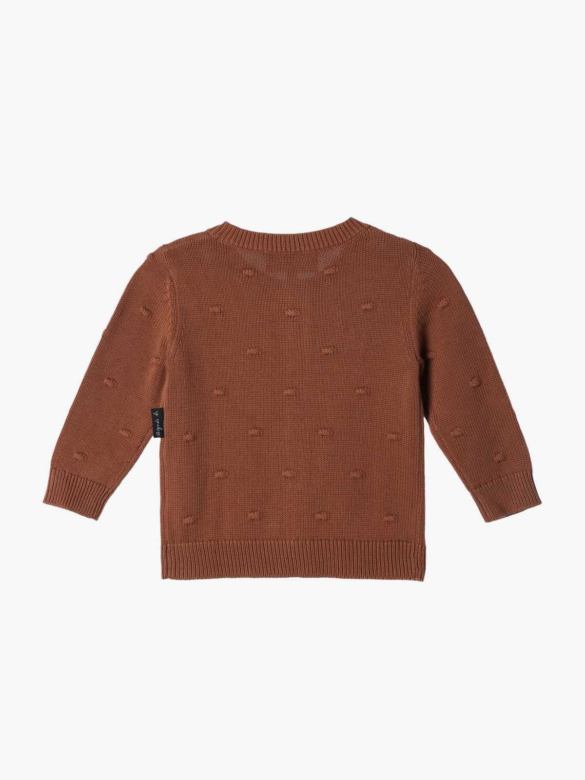 ENFANT ベビー 【Outlet】ベビー ドット コットン 長袖 カーディガン ピンクゴールド