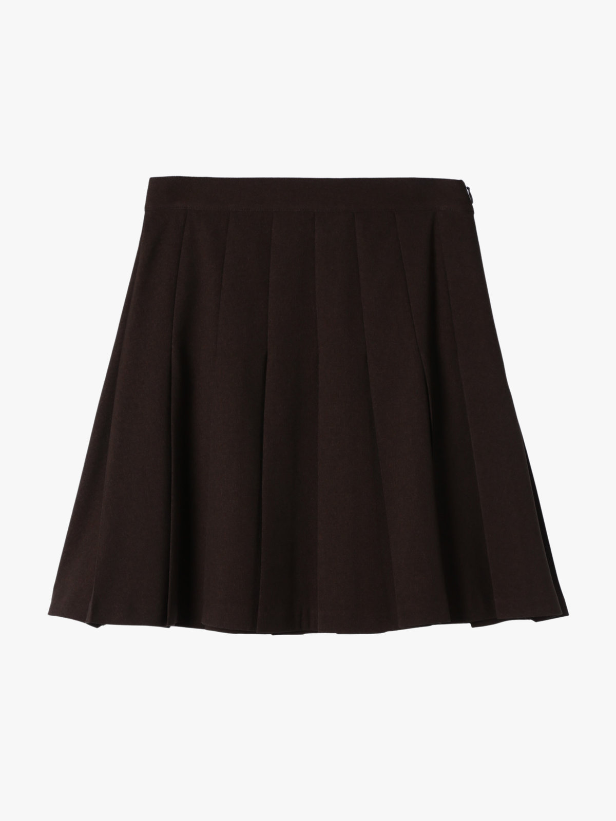 To b. by agnès b. 【Outlet】プリーツ ミニスカート ブラウン