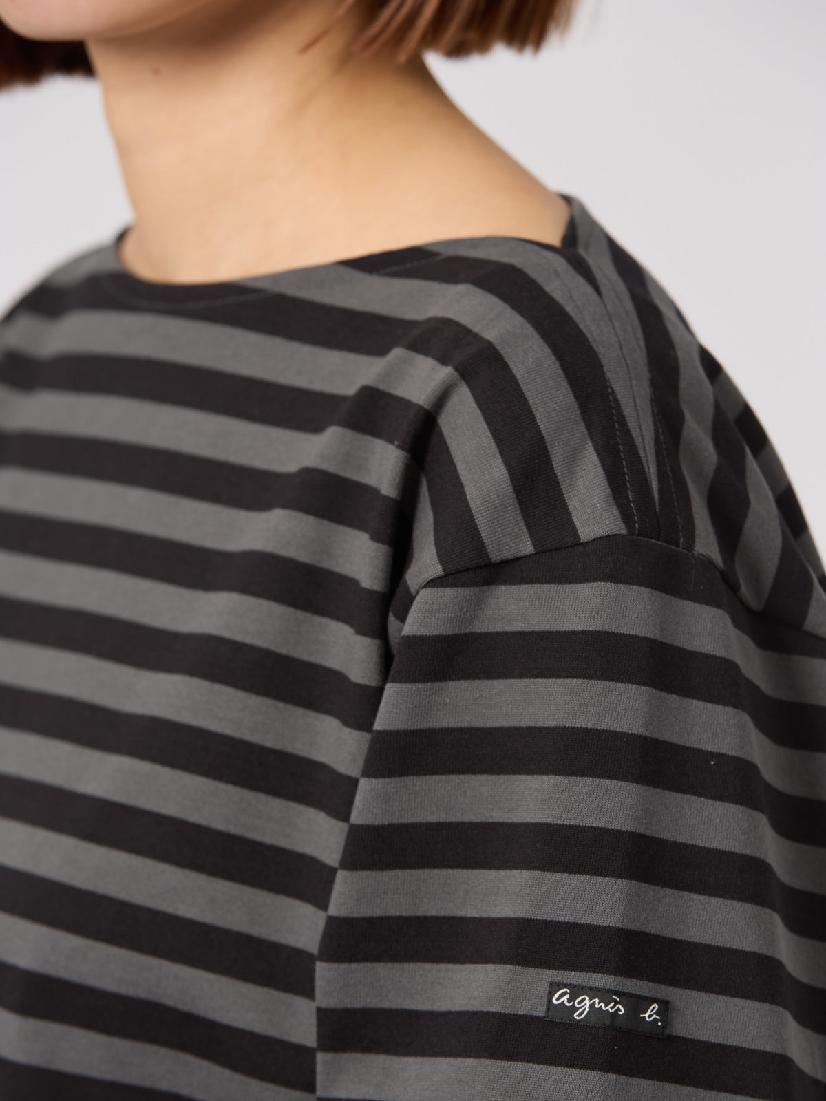 FEMME ウィメンズ 【Outlet】WEB限定 J008 ボーダーTシャツ グレー系その他