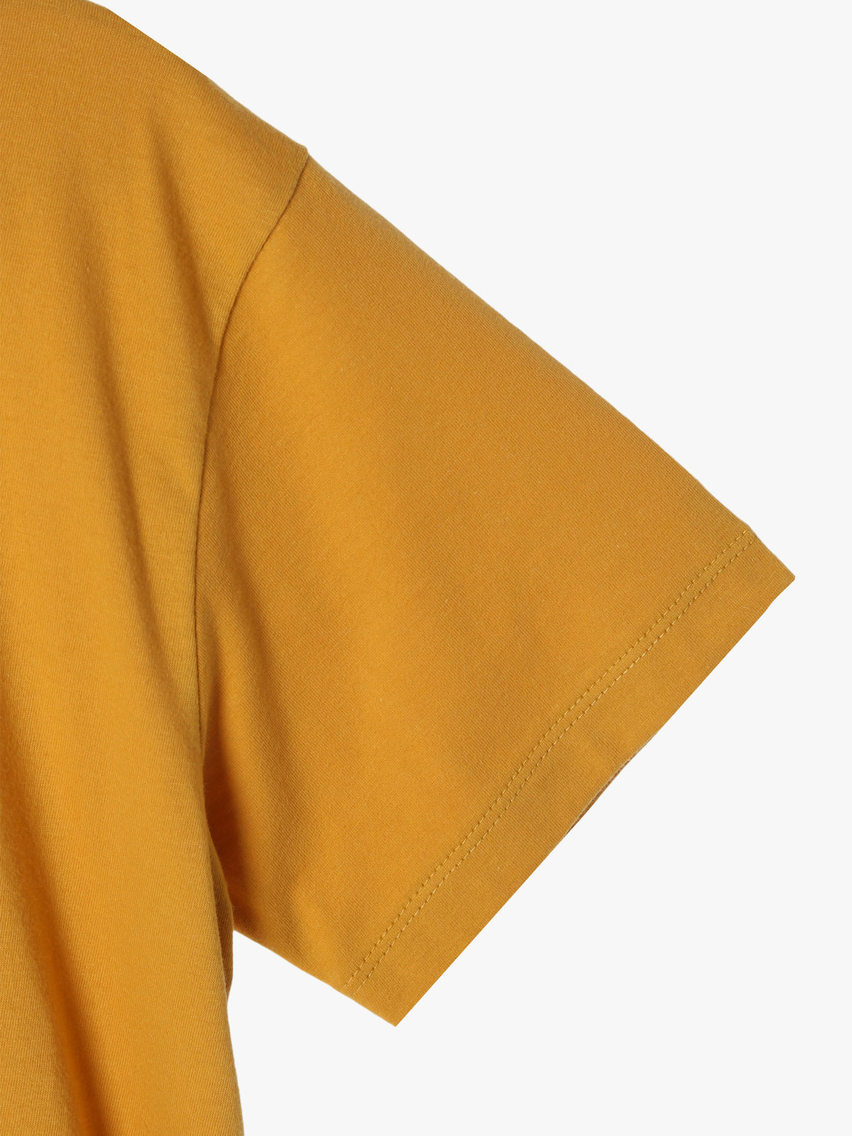 ENFANT ユニセックス キッズ ロゴ コットン 半袖 Tシャツ Agneau マスタード
