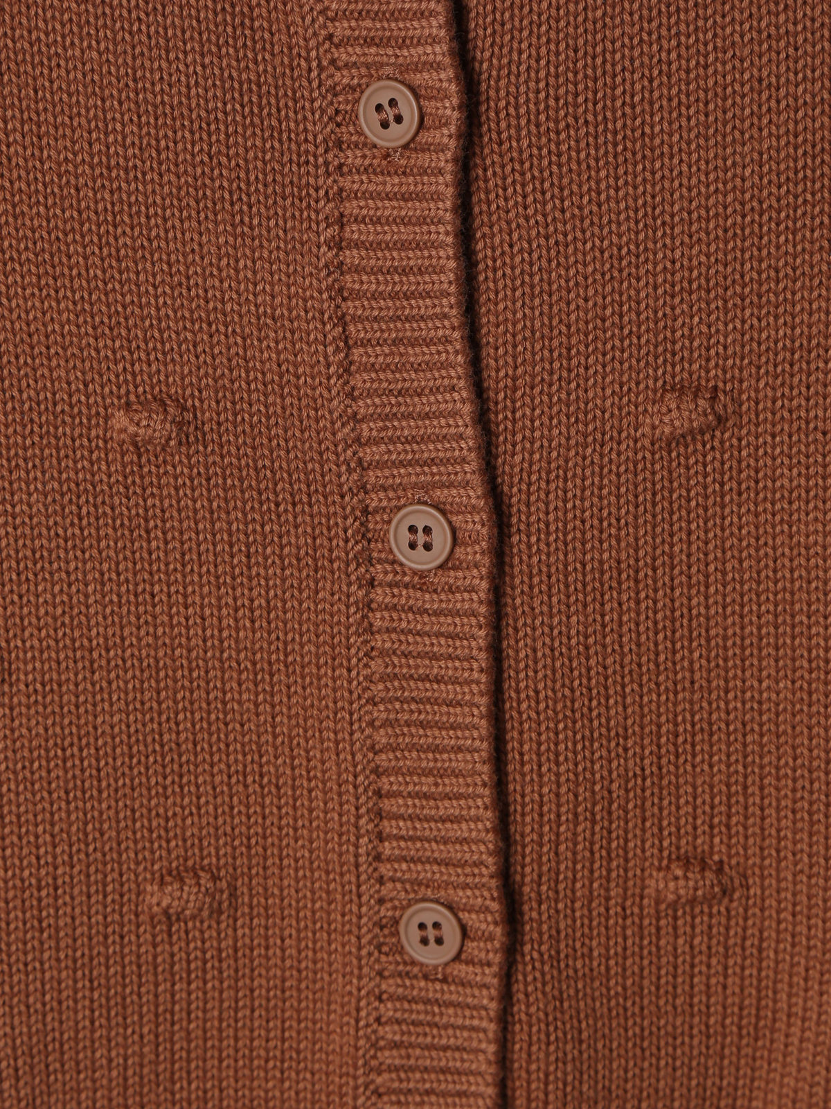 ENFANT ベビー 【Outlet】ベビー ドット コットン 長袖 カーディガン ピンクゴールド