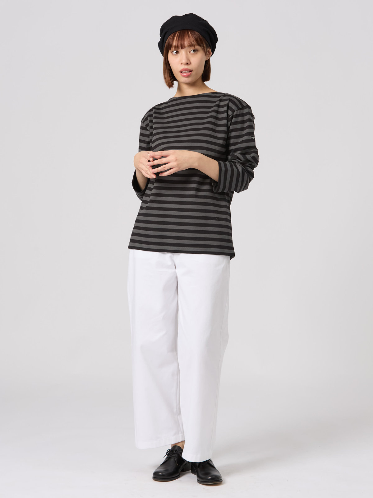 FEMME ウィメンズ 【Outlet】WEB限定 J008 ボーダーTシャツ グレー系その他