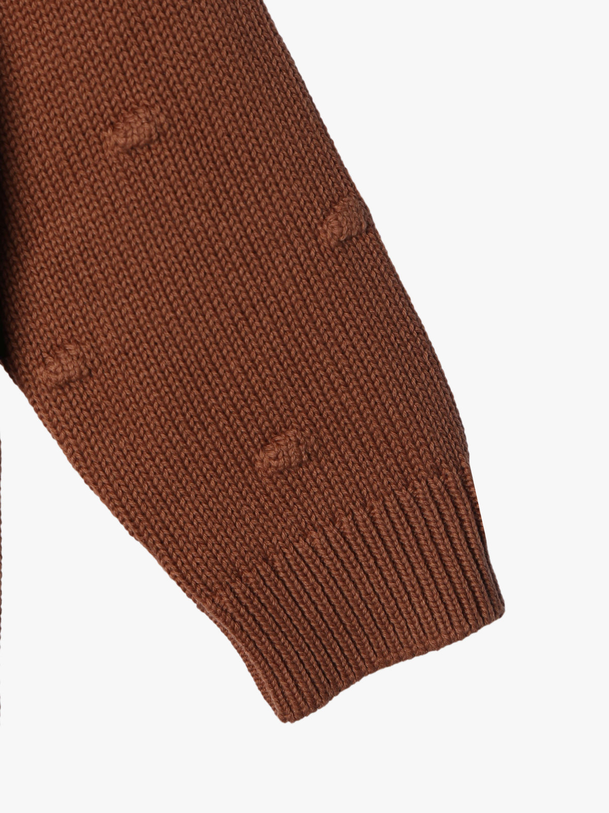 ENFANT ベビー 【Outlet】ベビー ドット コットン 長袖 カーディガン ピンクゴールド