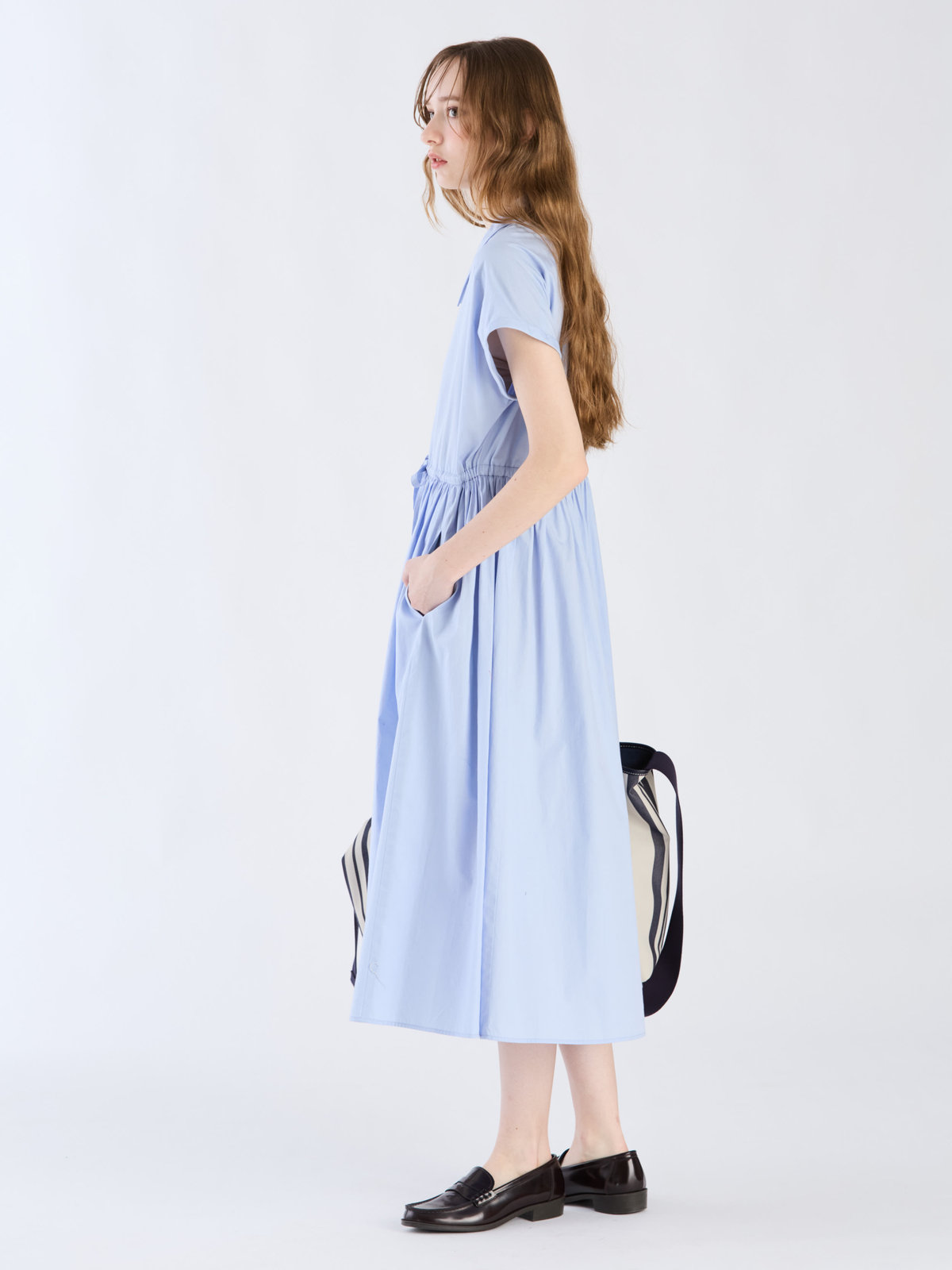 To b. by agnès b. コットン レディ ドレス ブルー系その他