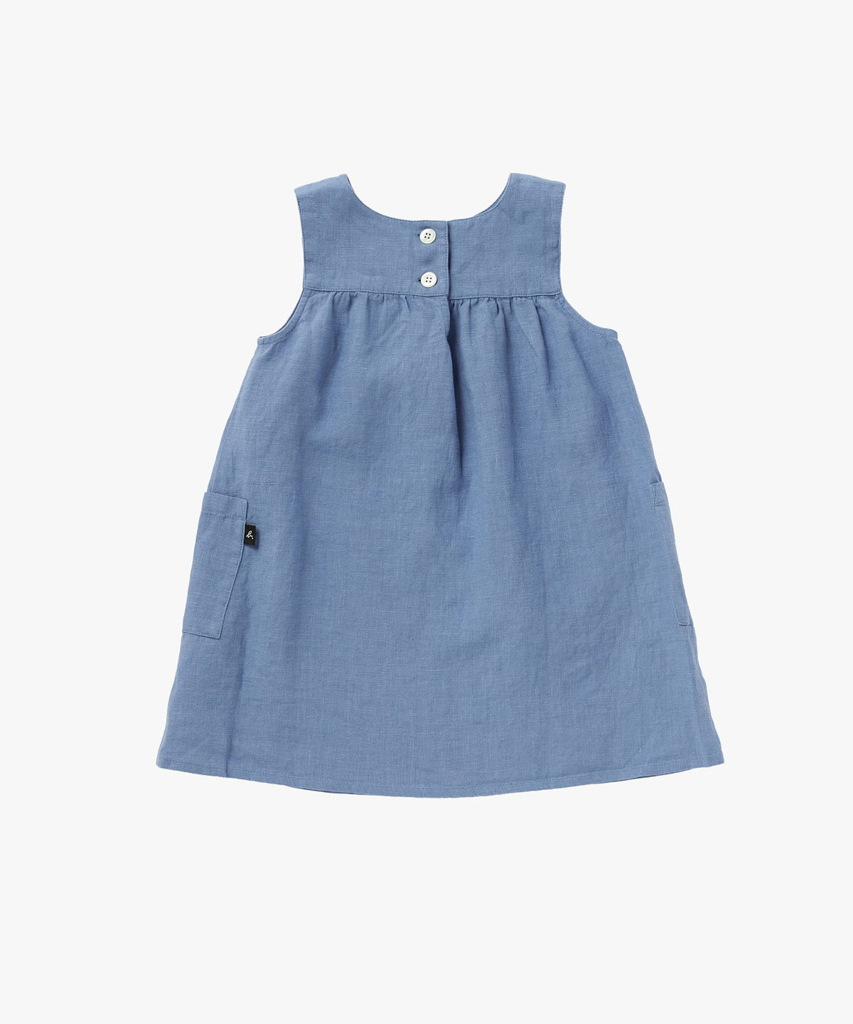 ENFANT ベビー ベビー リネン ノースリーブ ワンピース ネイビー