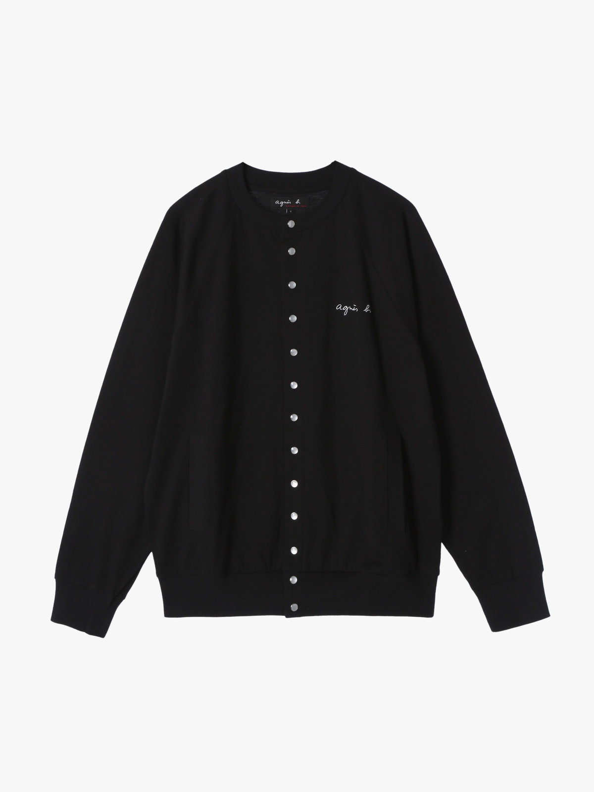 HOMME メンズ メンズ ロゴ 刺繍 コットン ブルゾン ”Senga” ブラック