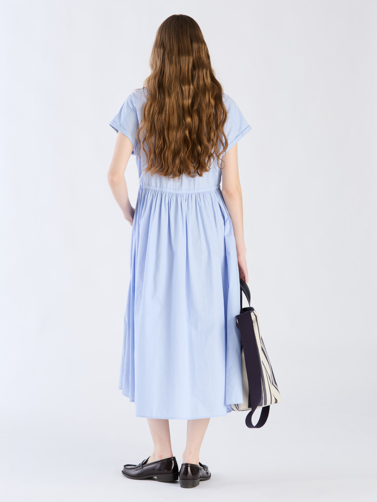 To b. by agnès b. コットン レディ ドレス ブルー系その他