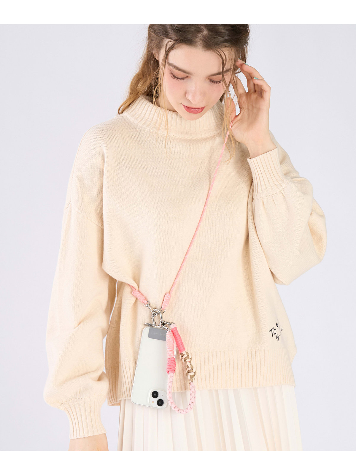 To b. by agnès b. マルチカラー モバイルストラップセット ピンク