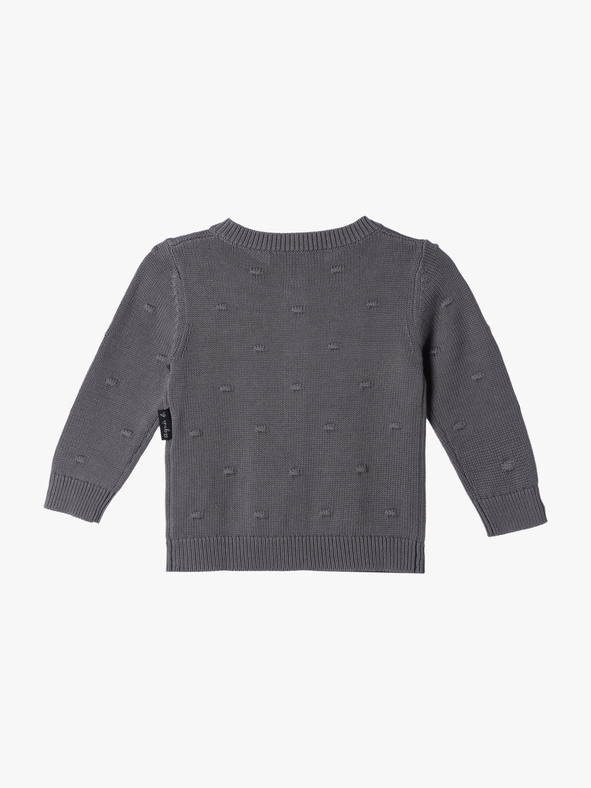 ENFANT ベビー 【Outlet】ベビー ドット コットン 長袖 カーディガン グレー