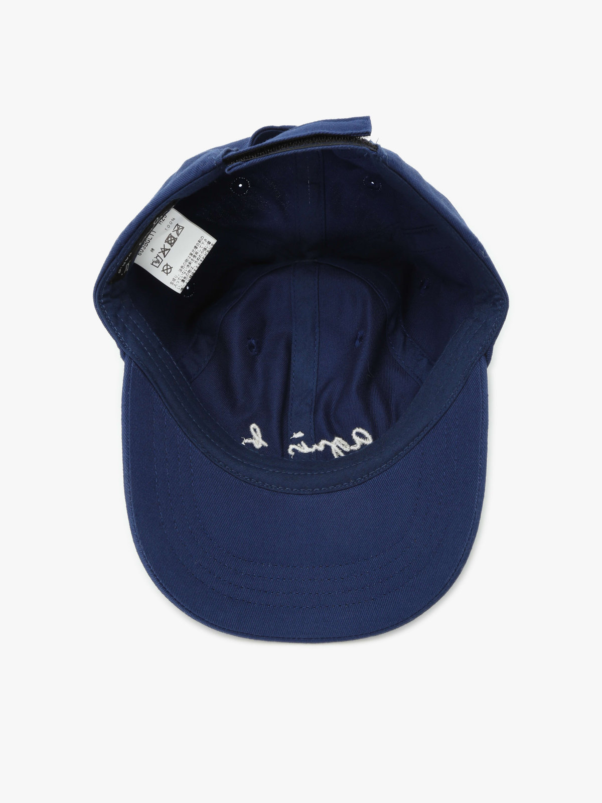 ENFANT ベビー ベビー ロゴ刺繍 キャップ ネイビー